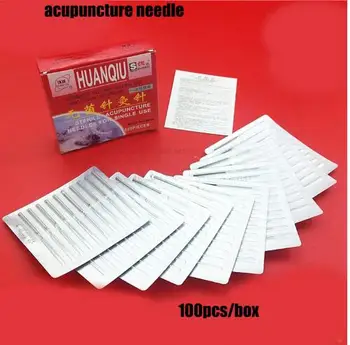 medicinske HuanQiu za Enkratno uporabo Sterilne Akupunktura Iglo acupuntura ZhenJiu Iglo Za enkratno Uporabo 100 kozarcev Paket za Hujšanje, masažo pin