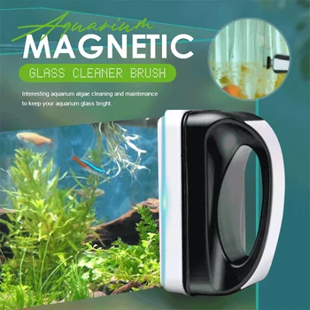 Mini Magnetni Akvarij Glass Cleaner Krtačo Fish Tank Čiščenje Fish Tank Akvarij Čistilo Krtačo Strgalo za Akvarij