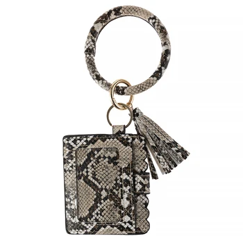 Moda Pisane Multiful Keychain ključe Square Kartice Denarnice PU Usnje O ključe Z Ujemajočimi Wristlet Vrečko Za Ženske in Dekleta