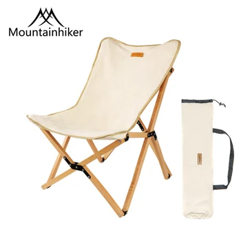 Mountainhiker Prostem Zložljiv Leseni Stol Prenosni Ultralahkih Sprostitev Stol Za Kampiranje Ribolov Piknik Na Plaži Stol Sedež