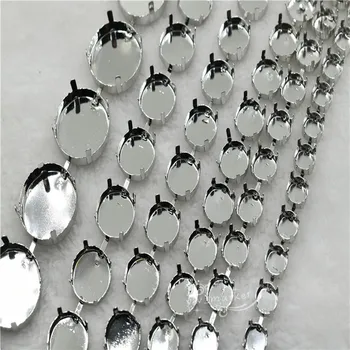 močno prazno skodelico verige srebrna velikosti za krog okrasnih 6 mm 8 mm 10 mm 12 mm 16 mm 18 mm 14 mm Nakit Spajkanje po dvorišču