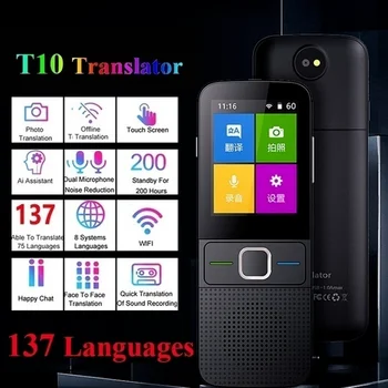 Najnovejši Nadgradnjo 137 Jezik Prevajalec Smart Prevajalec T10 brez Povezave prevajalec Realnem času language translator Prenosni Traduttore
