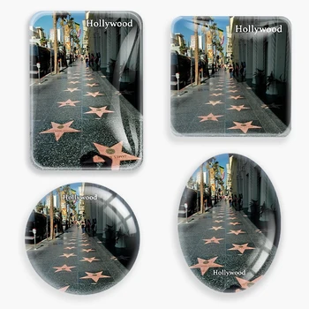 NAS California Avenue zvezde Hollywooda, Hladilnik Magnet Svetovni Turistični Spominek stekla Hladilnik Magnetne Nalepke Doma Dekor
