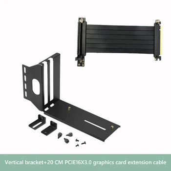 Navpično Vgradnjo Oklepaj Težka PCI-E 3.0 X16, Grafične Kartice Vertikalni Nosilec Podaljšek Kabla za PC Primeru ATX