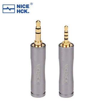 NiceHCK HI-fi Slušalke vtičnica za 4,4 mm Ženski 3,5 mm 2,5 mm Moški Žico Priključek pozlačeno Audio Jack Slušalka Dodatki