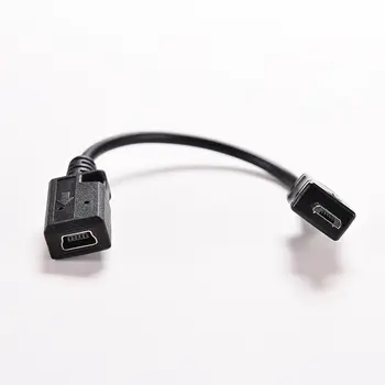 Nov 17 cm Micro USB moški Mini USB ženski Sinhronizacijo Podatkov Zaračuna Kabel TSC