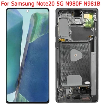 Nov Original Za Samsung Galaxy Note 20 5 G LCD-Zaslon Z Okvirjem Za 6,7