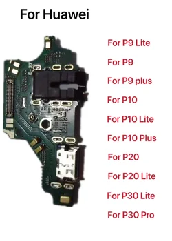 Nov USB Charge plošče in Mikrofon Modul Za Huawei P30 P20 Pro P10 P9 Plus Mini P8 Lite 2017 Polnjenje Vrata Dock Flex Kabel