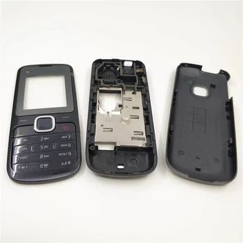 Novih Celotno Stanovanje Primeru Kritje Za Nokia C1-01 Pokrov Baterije, Ohišje ohišje Z angleško Tipkovnico