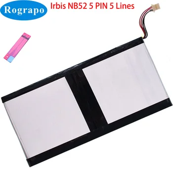Novo 3.8 Proti 10000mAh Za Irbis NB52 Notebook Laptop Baterije 5 PIN 5 Žice Plug