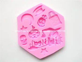 Novo! Brezplačna Dostava Luna Oblikovan Silikonsko Plesni Torto Dekoracijo Fondat Torto 3D Hrane Silikona Plesni 182