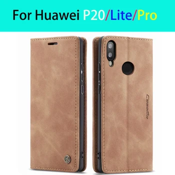 Ohišje Za Huawei P20 Pro Lite Magnetni Flip Luksuzni Navaden Mat Usnjene Denarnice Odbijača Telefon Kritje Za Huawei P 20 Na P20lite Coque