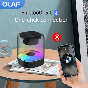 OLAF Bluetooth Zvočniki caixa de som TF Kartice AUX Prenosni Zvočni Polje Subwoofer Mp3 Predvajalnik, Bluetooth Zvočnik Music Box Svetlobna