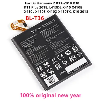 Original baterijo BL-t36 mi 3000mAh Baterija Za LG Harmonijo 2 K11-2018 K30 K11 Plus 2018, L413DL X410 X410E/L/S/X/TK, K10 2018 T45 Baterije