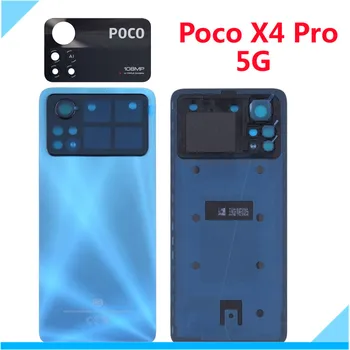 Original Pokrov Baterije Za Xiaomi Poco X4 Pro 5G zadnji Zadnji Pokrov, Plastični Pokrov Vrata Stanovanja Primeru Zajema Popravilo Delov