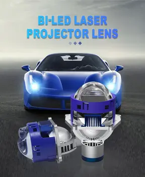 P40L Laser LED projektor Objektiv 3 cm Žarometi Bi Led visoka nizka žarek Laserski Projektor Objektiv Za Avto