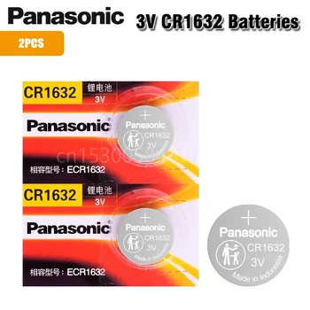Panasonic Baterije 2PCS Cr1632 Gumb 3v Baterijo Računalnika Igrača za Litijeve Baterije BR1632 ECR1632 DL1632 KCR1632 LM1632 KL1632