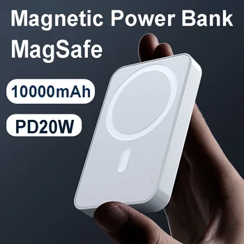 PD20W Magnetno Moč Banke 10000mAh Magsafing Hitro Polnjenje Zunanje Baterije Za Iphone 13 Prenosni Brezžični Polnilnik Za Huawei