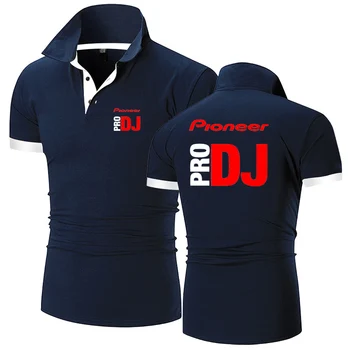 Pioneer DJ PRO 2022 Moške Novo Poletno Vroče Polos Srajce za Šport Priložnostne Barva Tiskanje Moda Harajuku Poslovnih Vrhovi Oblačila