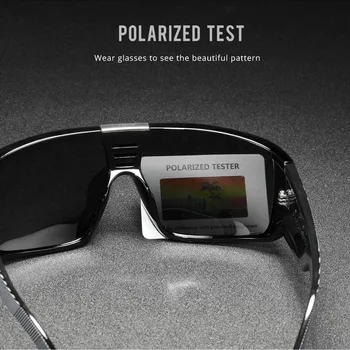 Polarizirana Športna sončna Očala Prevelik Ščit Buljiti UV400 Windproof Gafas de sol Z Brezplačno Polje
