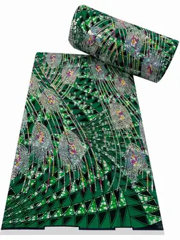 Poletne Prodaje Najboljše Kakovosti Afriške Tiste Vezenine Vosek Tkanine Nigerijski Ankara Tiskanih Materialov 6Yards Šivanje Ženske obleke