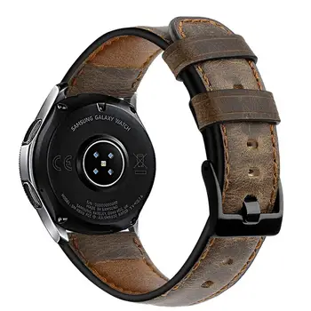 Pravega Usnja band Za samsung Galaxy watch 3 46mm zapestnica Prestavi S3 meje zapestnica Huawei watch 2 gte trak 22 mm watch band