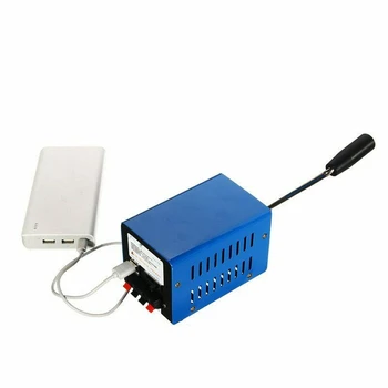 Prenosni 20W Strani Priročnika Ročice Generator Sili Moč Električni Polnilnik USB, Backpacking Kampiranje, Pohodništvo Sili Moč