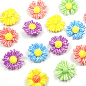 Priljubljena Malo Daisy Keramične Kroglice Za Nakit, Izdelava Ogrlica Ostra 18 mm Barvit Cvet Obliko Porcelana Kroglice na Debelo