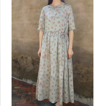 Ramije Poletje Ženske Obleka Ženske Obleke Poletje 2021 Vintage Obleko Z Rožami Obleko Obleko S Cvetličnim Vzorcem