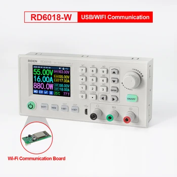 RD6018 RD6018W USB WiFi DC DC Napetost Korak Navzdol Napajalni Modul Buck Converter Voltmeter Multimeter 60V 18A