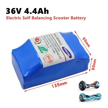 Resnično 36V 10s2p Baterijski 4400mAh Polnilna Litij-Ionska Baterija za Električni Self Uravnoteženje Skuter HoverBoard Monocikl