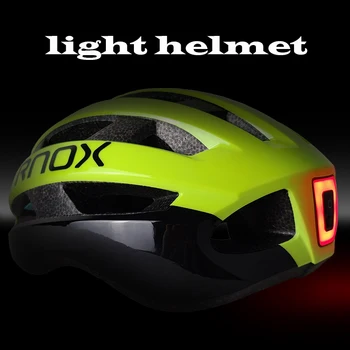 RNOX ultralahkih moška kolesarska čelada s svetlobo USB polnjenje mtb cestno kolo čelada za ženske odraslih dirke kolesarske opreme