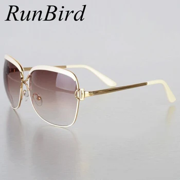 RunBird Modna Sončna Očala Ženske Okvir Priljubljena Luksuzne Blagovne Znamke Oblikovalec Odtenki Sončna Očala Infantil Oculos De Sol Feminino R547