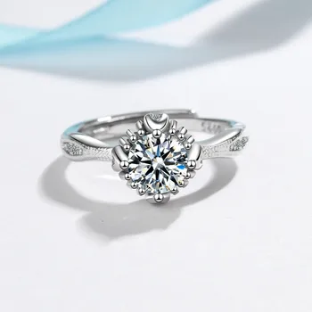 S925 Sterling Srebrni Nakit raztegljivo obroči za ženske poročni prstani za pare