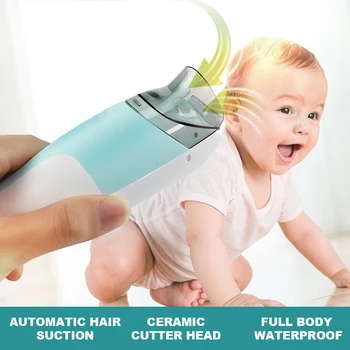 Samodejno Zbira Hair Trimmer Baby Odraslih Izklop Nepremočljiva Otroci USB Električni Sušilnik Clipper Spanja Frizuro Doma-Brez Uporabe Olja