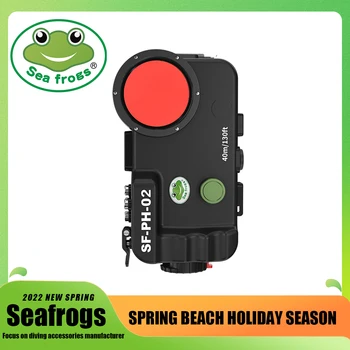 Seafrogs Nepremočljiva Primeru Mobilni Telefon Za iPhone 14 14 Pro Pro 12 13 14 14 Pro Max 13 14 Mini 40M Podvodni Lupini za Varstvo Vrečko