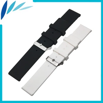 Silikonske Gume Watch Band 24 mm za Suunto Core Nerjavno Jeklo Pin Zaponka Pasu Zapestne Zanke Pasu Zapestnica + Spomladi Bar + Orodje