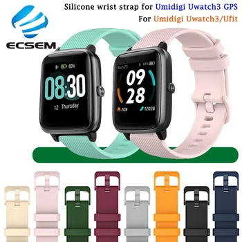 silikonsko zapestnico za Umidigi Uwatch3 GPS pametno gledati dodatki, nadomestni trak za Umidigi Ufit/Uwatch GT zapestnica zanke
