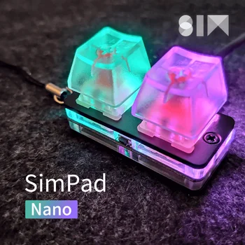 SimPad Nano OSU Mini Tipkovnica Dotik Kolesne Osi Tester Gaming Tipkovnica Osu Podporo Rdeče Stikalo Gaming Mehanske Tipkovnice