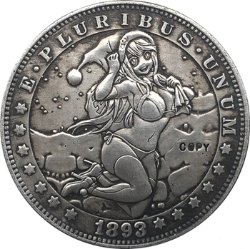 Skitnica Niklja 1893-S USA Morgan Dolar KOVANEC IZVOD Vrsta 114