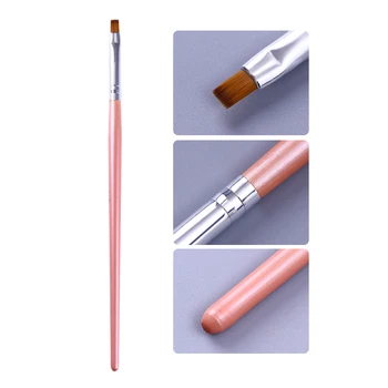 Slikarski Čopič UV Gel za odstranjevanje barve Pero Rožnato Ročico v Prahu, Čiščenje Nohtov Rob Cuticle Čistilo Nail Art Orodje
