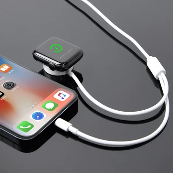 Smart 2 v 1 Brezžični Magnetni QI Polnilec Za Apple Gledati Serije SE/6/5/4/3/2/1 & Hitro Polnjenje Kabel Za Vse IPhone In Ipad
