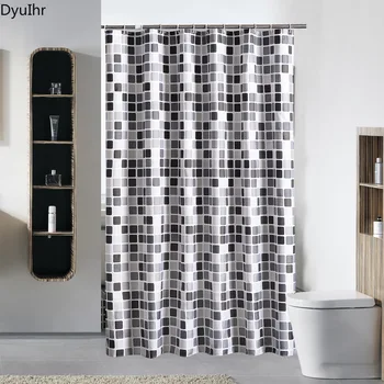 Sodoben minimalističen slog mozaik zgosti poliester nepremočljiva in mildewproof tuš zavesa home particijo, zavese DyuIhr