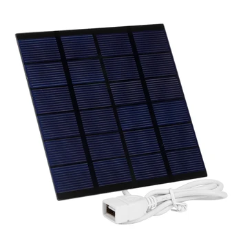 Sončne celice Študija Silicij Polnilnik 1.5 W 6V na Prostem, Potovanja USB Polysilicon DIY Sončne celice za Svetlobno Celico Baterije Telefona