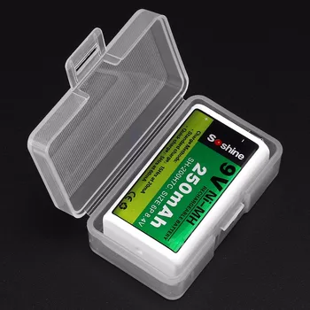 Soshine Prenosne Trde Plastike Primeru Imetnik Škatla za Shranjevanje za 1 Kos 9V Baterijo Polje Posodo Primeru Organizator Polje Primeru