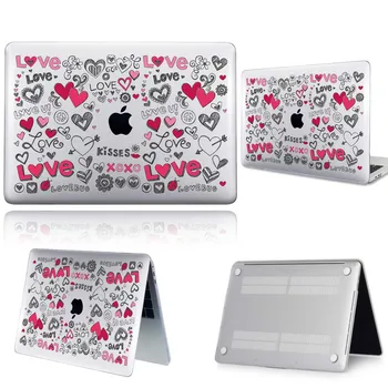 Srce ljubezni, EVA Vzorec PVC Anti-slip Laptop Primeru Za Apple Macbook 12/Air 11 13 A2337/Pro 13(A2251 A2289) 15 16/Pro 13 A2338