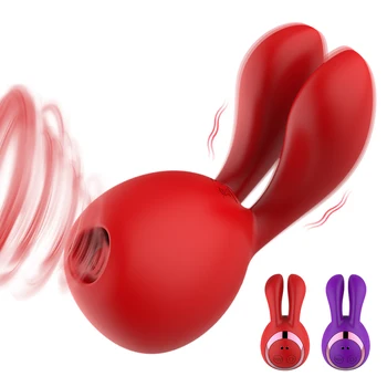 Srčkan Zajec Oblike Ustne Sesanju Vibrator Cucla Objemke Ženski Masturbator 5+8 Načini Sex Igrače za Ženske Klitoris Stimulator