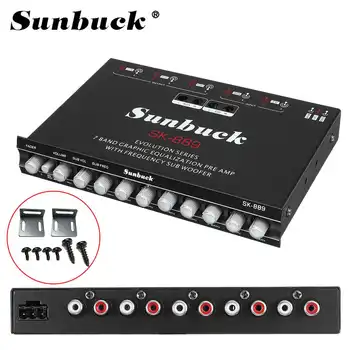 Sunbuck Vozila ojačevalnik 7-Band audio surround sound Processor skladu Drivedr /7-način Xover HIFI Subwoofer 12V