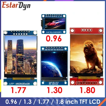 TFT Zaslon je 0,96 1.3 1.77 za 1,8 palčni IPS 7P SPI HD 65K Polno Barvni LCD-Modul ST7735 / ST7789 Pogon IC 80*160 240*240 (Ne OLED)