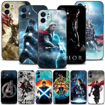 Thor Marvel Avengers Silikonski Primeru Telefon Za iPhone 14 13 12 11 Pro Max Mini XS X XR 7 8 6 6S Plus Tanko Mehko Kritje Lupini Primerih